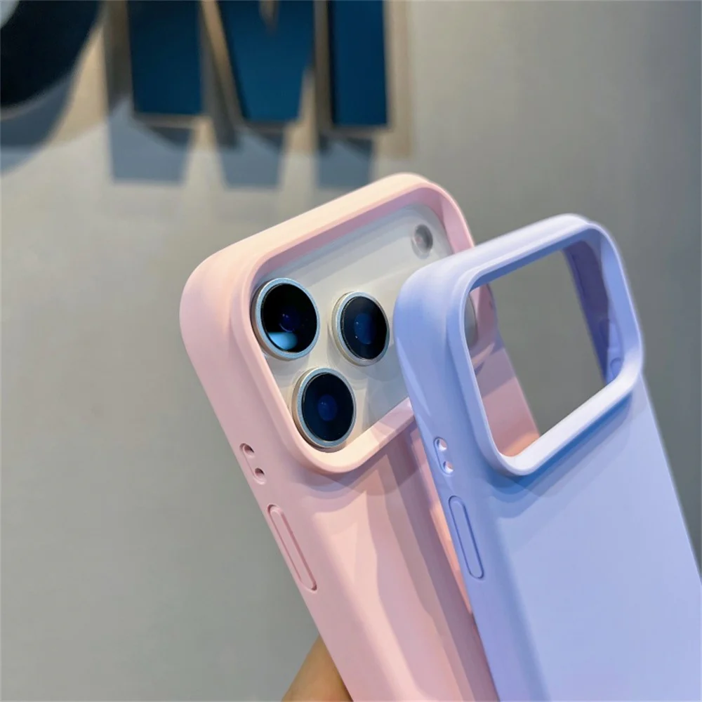 For iPhone 17 Pro Max Case Soft Microfiber Lining Liquid Silicone + PC Phone Cover with Wrist Strap - Light Green - Image 3