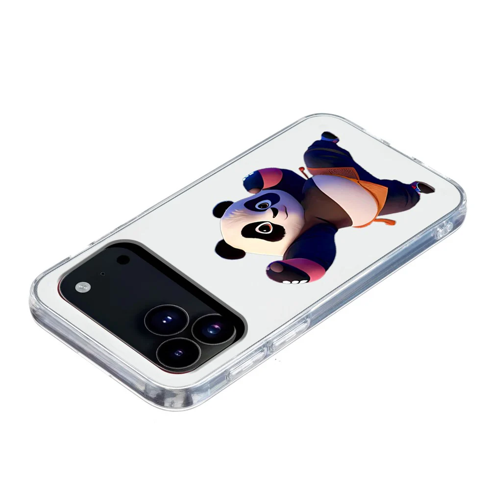 For iPhone 17 Pro Max Case Soft TPU Pattern Printing Phone Cover - Panda - Image 3
