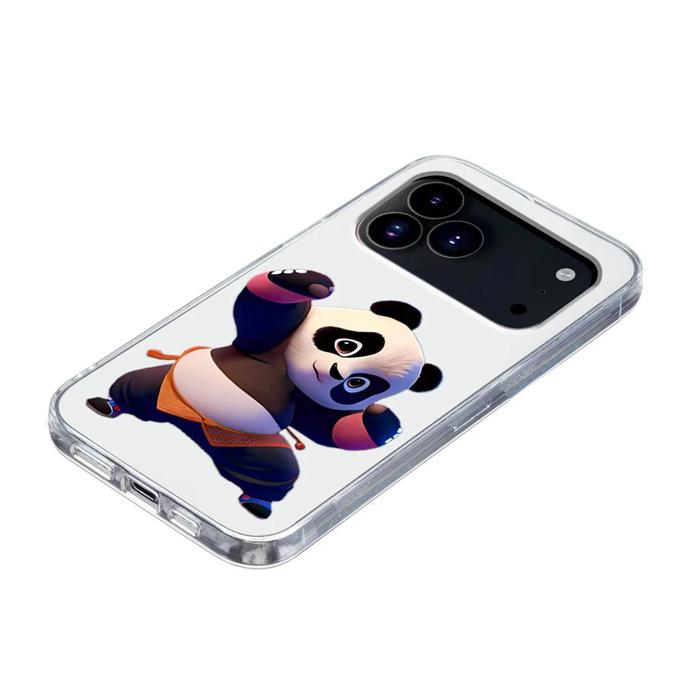For iPhone 17 Pro Max Case Soft TPU Pattern Printing Phone Cover - Panda - Image 4