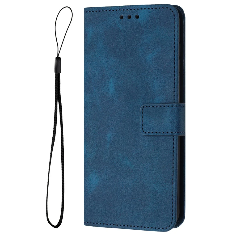 For iPhone 17 Pro Max Case Solid Color Leather Wallet Protective Phone Cover - Blue - Image 7