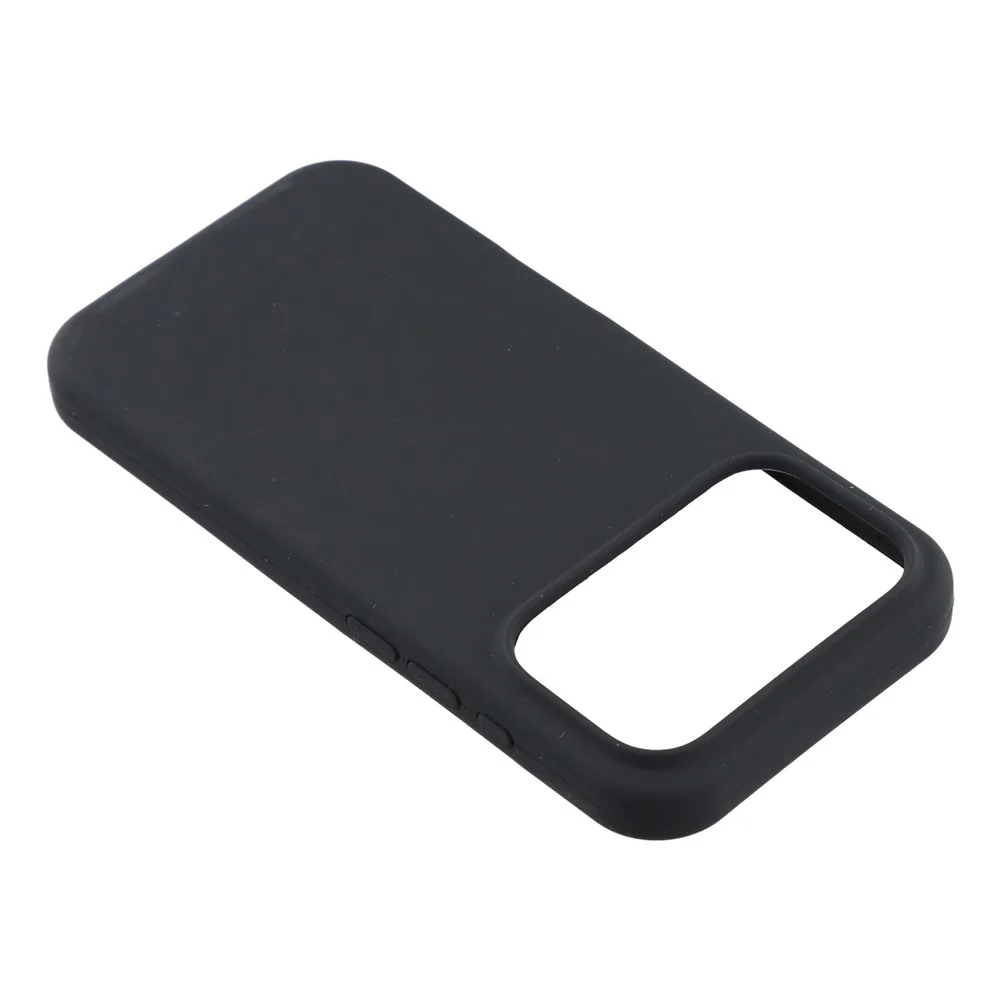 For iPhone 17 Pro Max Case Solid Silicone Shockproof Phone Back Cover - Black - Image 4