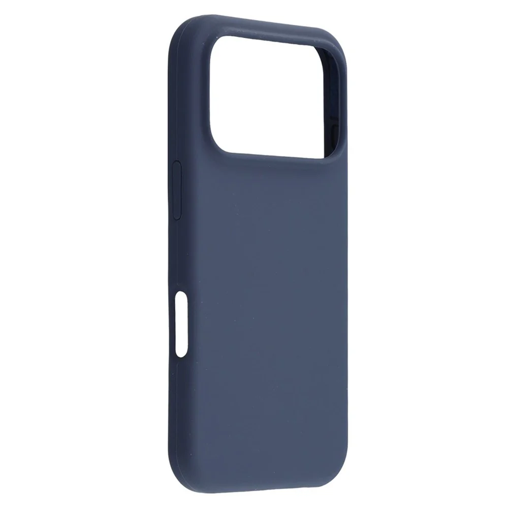 For iPhone 17 Pro Max Case Solid Silicone Shockproof Phone Back Cover - Dark Blue - Image 2