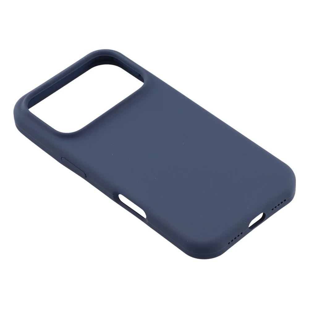 For iPhone 17 Pro Max Case Solid Silicone Shockproof Phone Back Cover - Dark Blue - Image 3