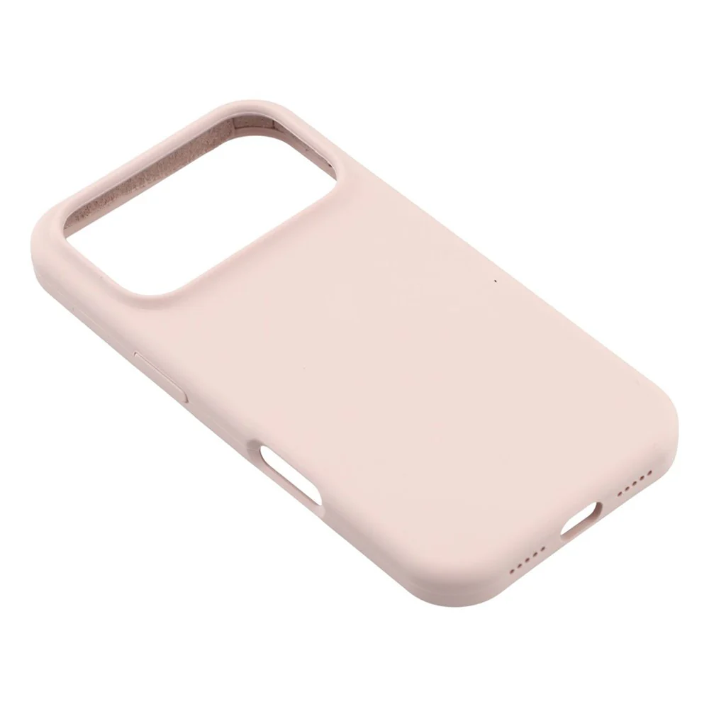 For iPhone 17 Pro Max Case Solid Silicone Shockproof Phone Back Cover - Pink - Image 3