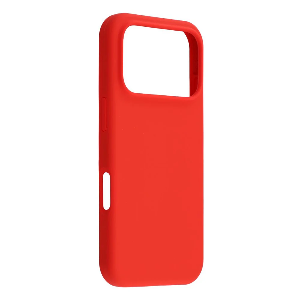 For iPhone 17 Pro Max Case Solid Silicone Shockproof Phone Back Cover - Red - Image 2
