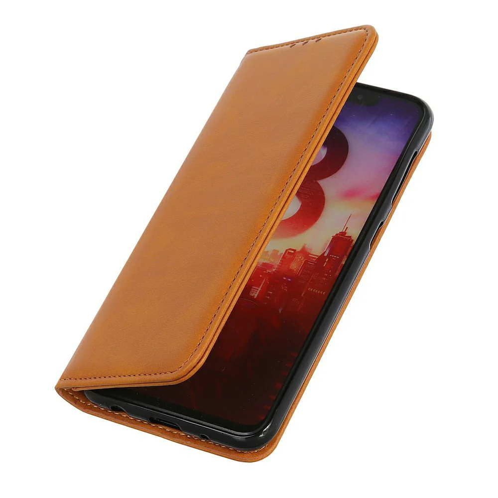 For iPhone 17 Pro Max Case Split Leather Flip Wallet Phone Cover - Brown - Image 4