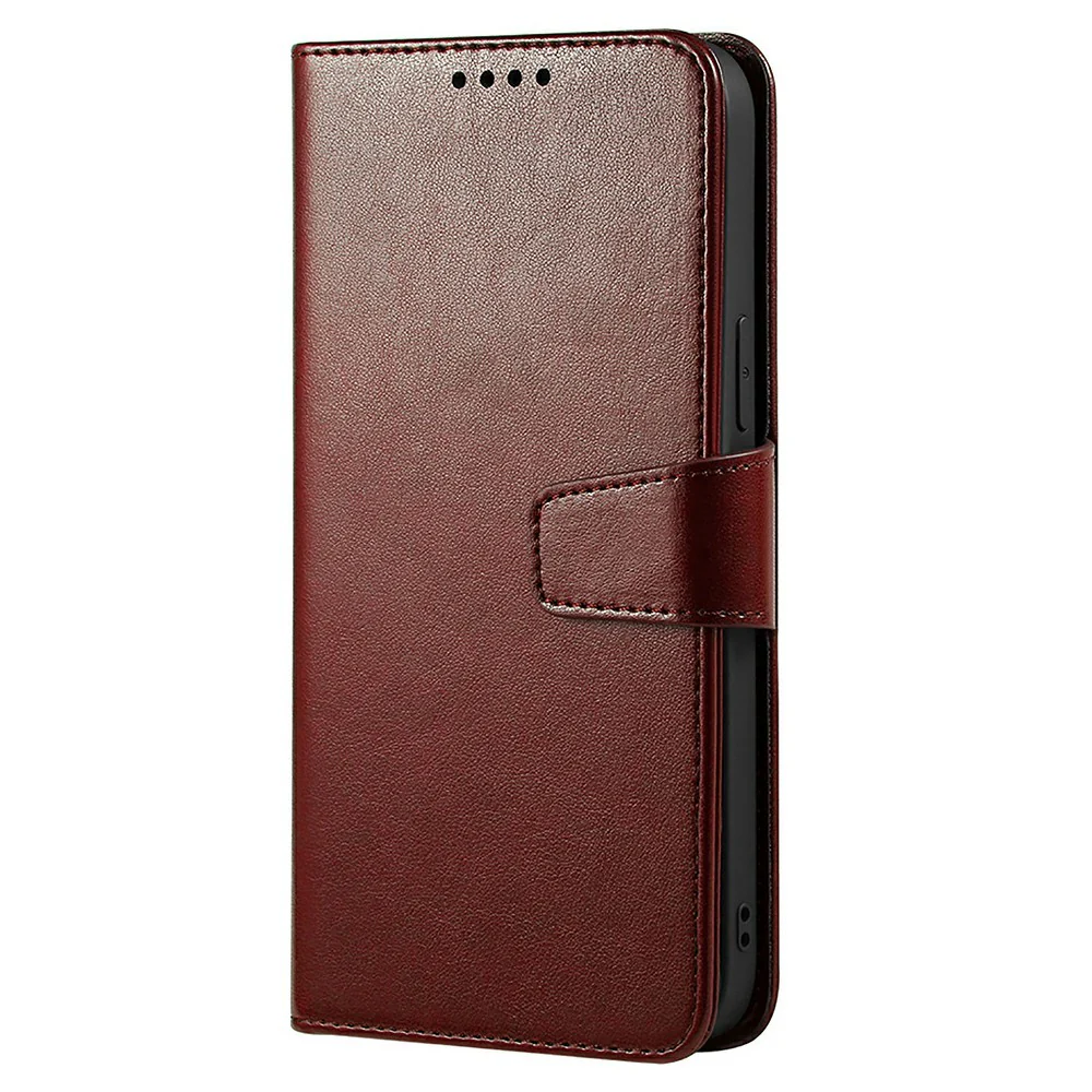 For iPhone 17 Pro Max Case Stand Card Holder Wallet Leather Phone Cover - Brown - Image 4