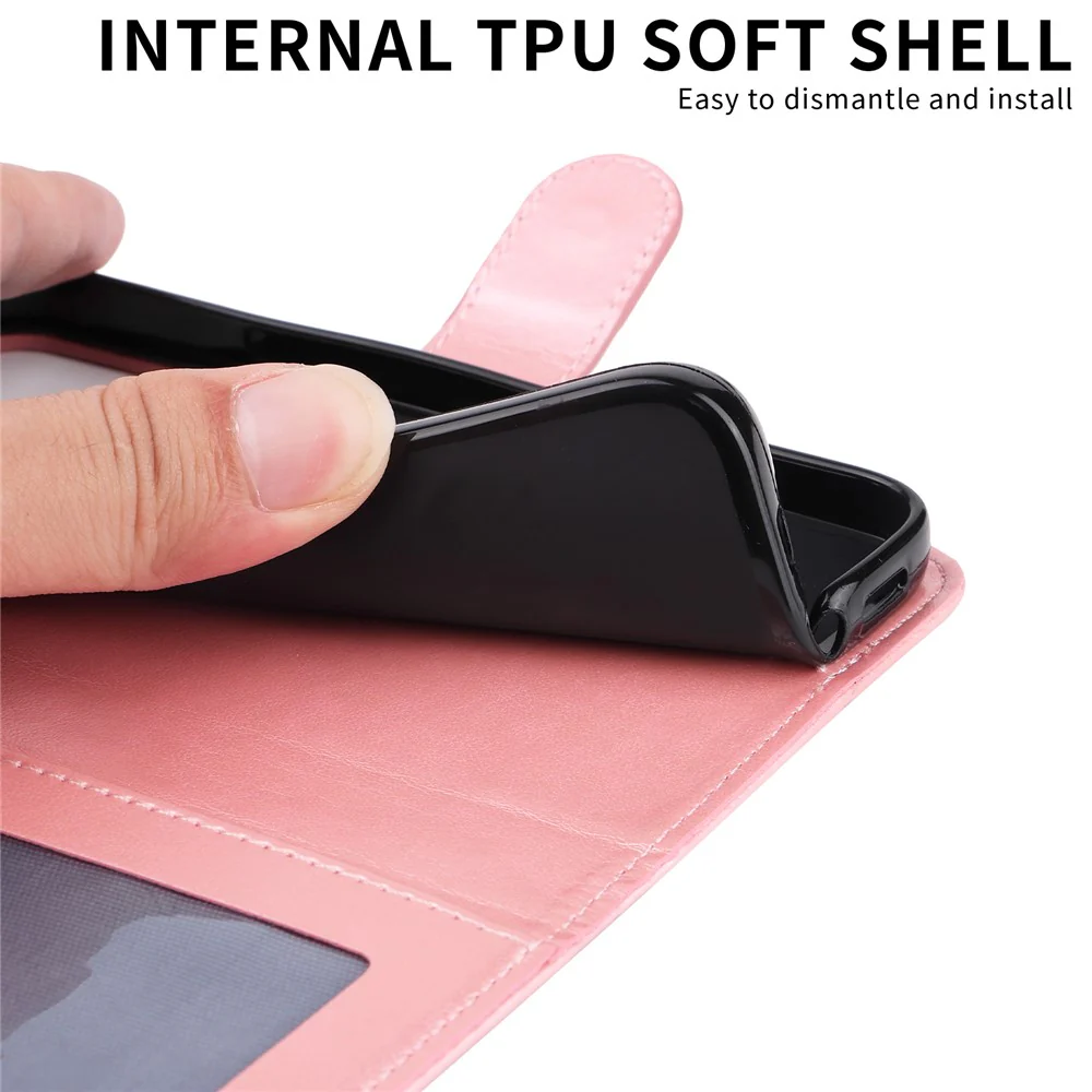 For iPhone 17 Pro Max Case Sunflower Imprint Leather Wallet Phone Cover - Pink - Image 7