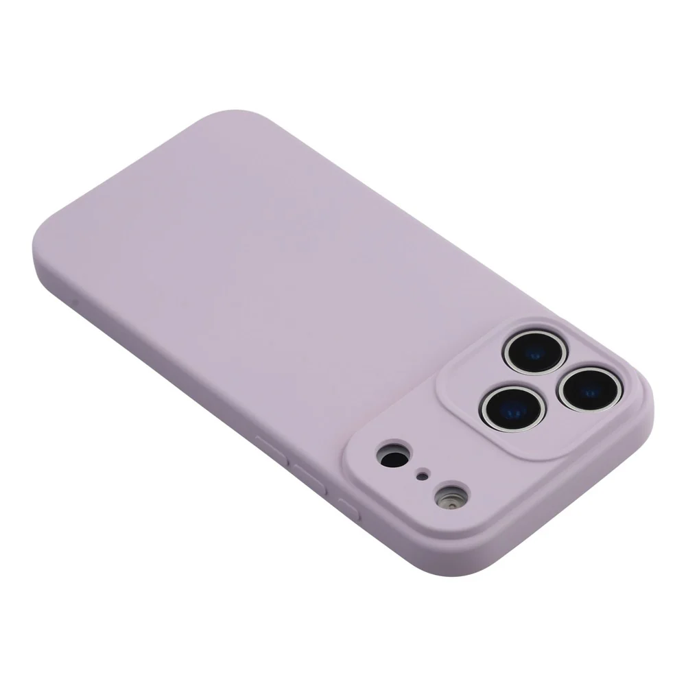 For iPhone 17 Pro Max Case TPU Back Soft Anti-Scratch Fiber Lining Phone Cover - Purple - Image 5