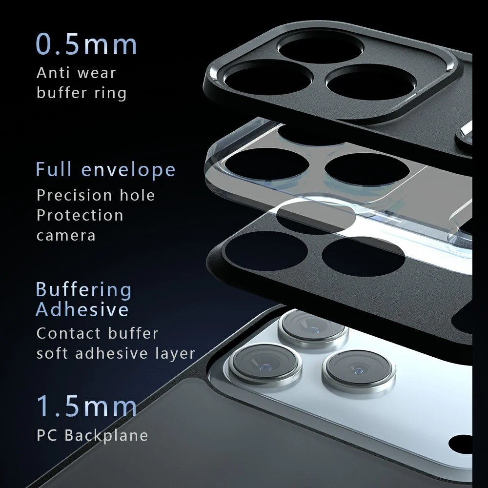 For iPhone 17 Pro Max Case TPU + PC Shockproof Clear Phone Cover - Image 6