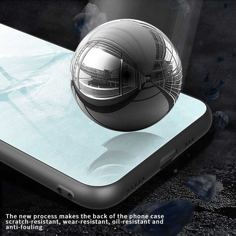 For iPhone 17 Pro Max Case TPU PC Tempered Glass Pattern Printing Phone Back Cover - B0150 - Image 5