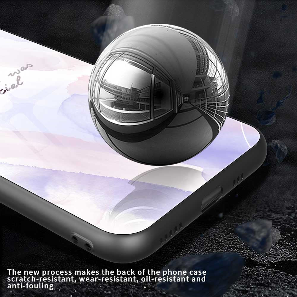For iPhone 17 Pro Max Case TPU PC Tempered Glass Pattern Printing Phone Back Cover - B0159 - Image 5