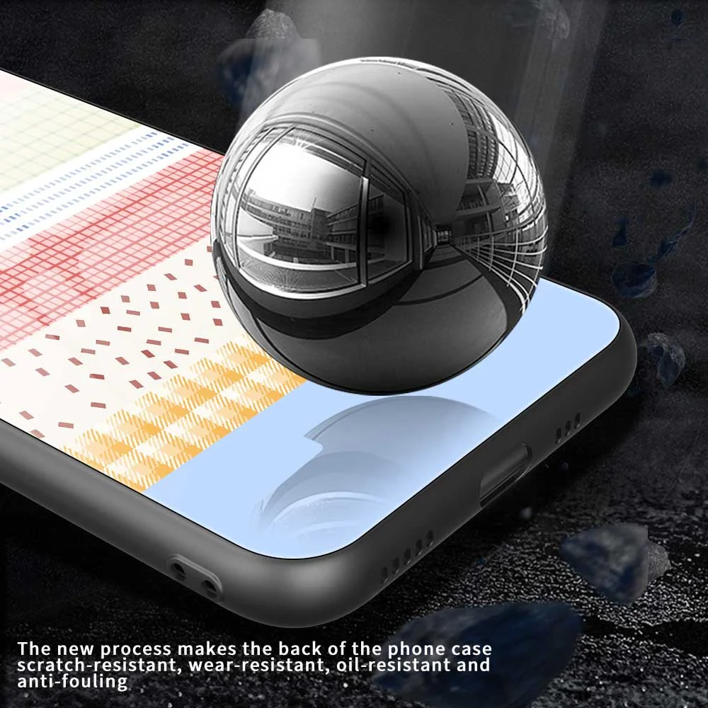 For iPhone 17 Pro Max Case TPU PC Tempered Glass Pattern Printing Slim Phone Back Cover - B0310 - Image 5