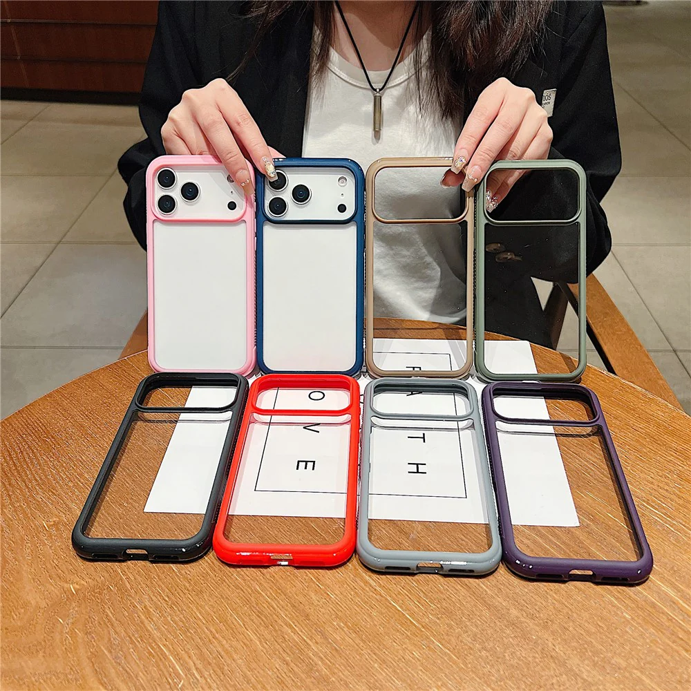 For iPhone 17 Pro Max Case TPU + PC Transparent Protective Phone Cover - Army Green - Image 6