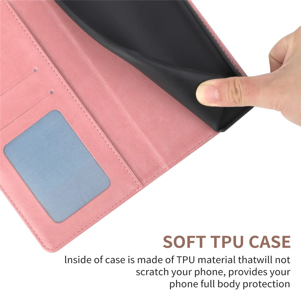 For iPhone 17 Pro Max Case with Wrist Strap Y Shaped Lines Imprint Leather Phone Cover - Pink - Image 6
