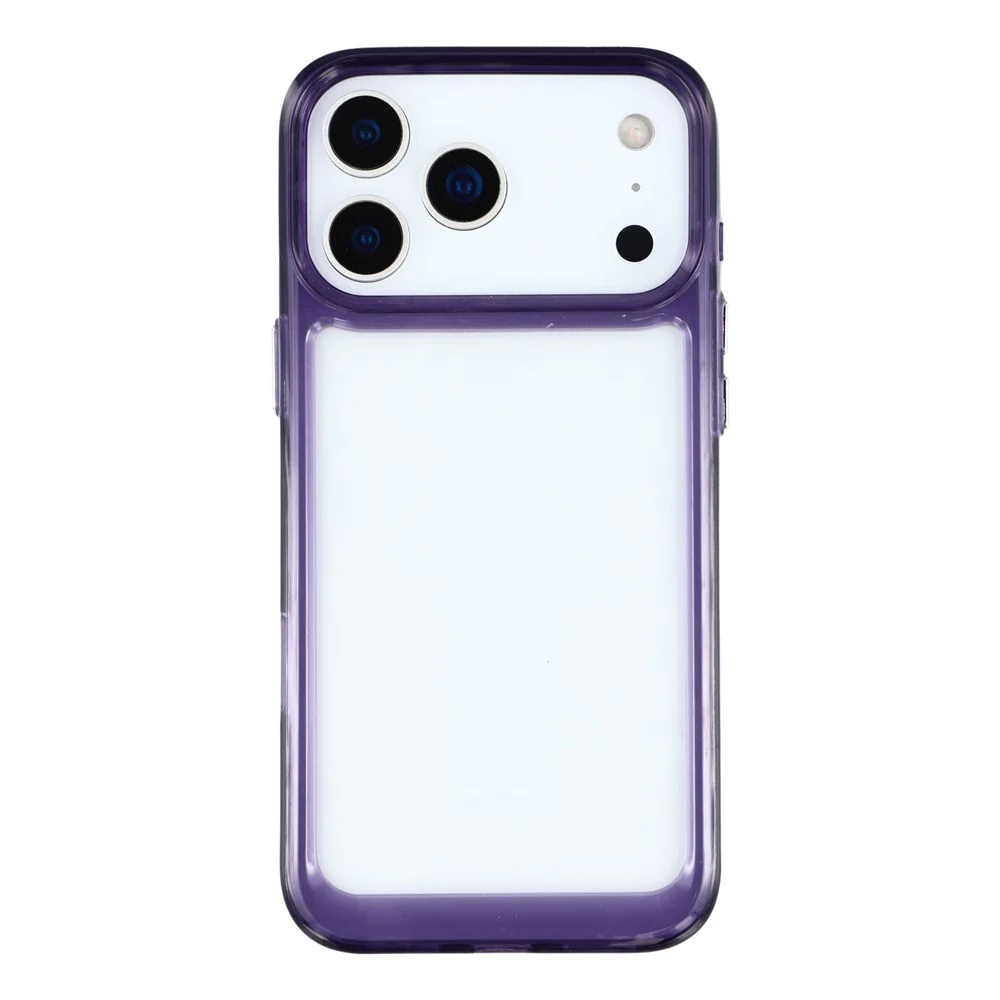For iPhone 17 Pro Max Cell Phone Case TPU + PC 2.0mm Anti-Scratch Cover - Transparent Purple - Image 3