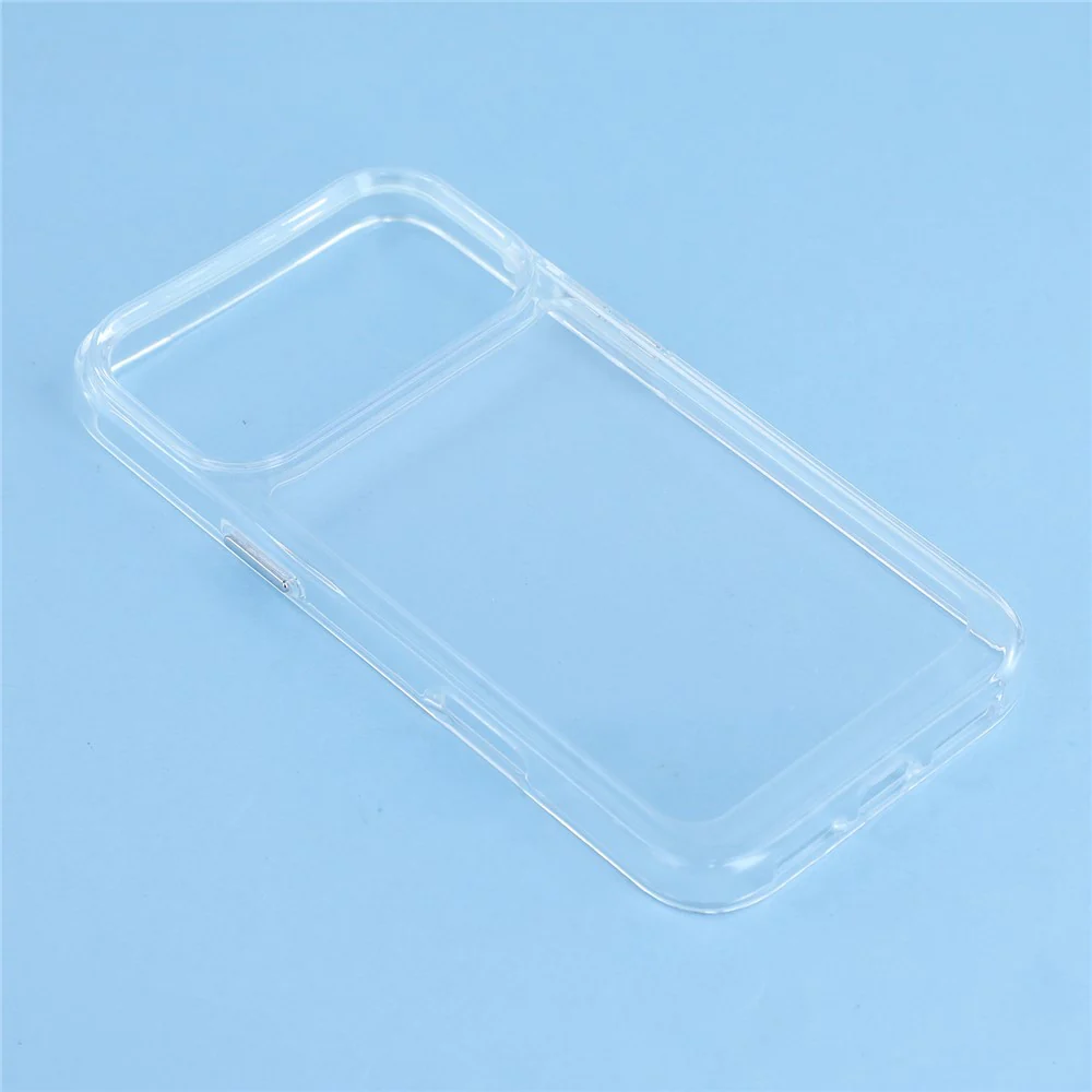 For iPhone 17 Pro Max Cell Phone Case TPU + PC 2.0mm Anti-Scratch Cover - Transparent White - Image 5
