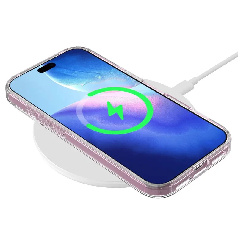 For iPhone 17 Pro Max Clear Case WANLONFENG LM1 Series Compatible with MagSafe with 2Pcs Screen Films (Big Lens Hole) - Transparent - Image 4