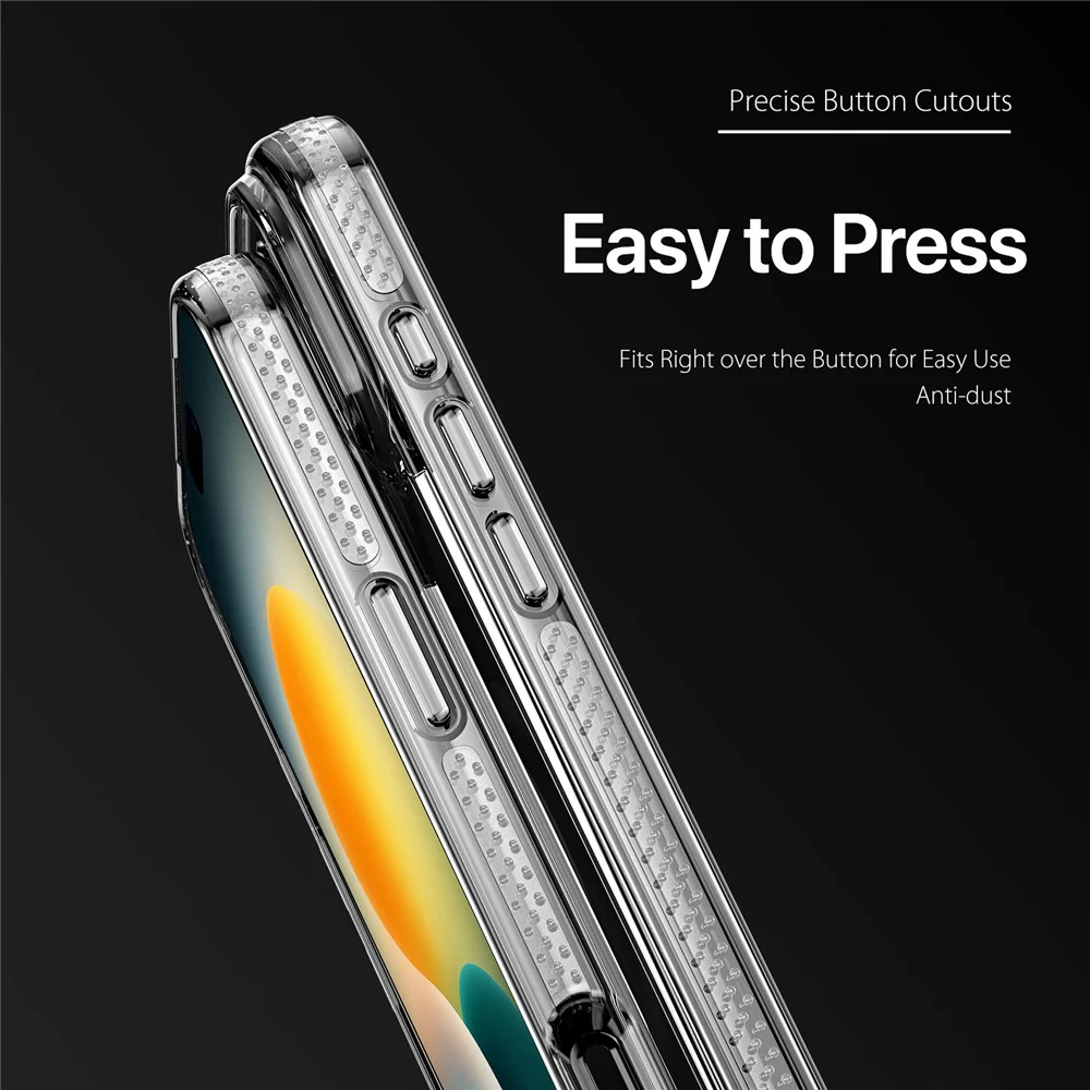 For iPhone 17 Pro Max Clear Phone Case DUX DUCIS Clin Series TPU + PC Anti-drop Back Cover - Clear - Image 3