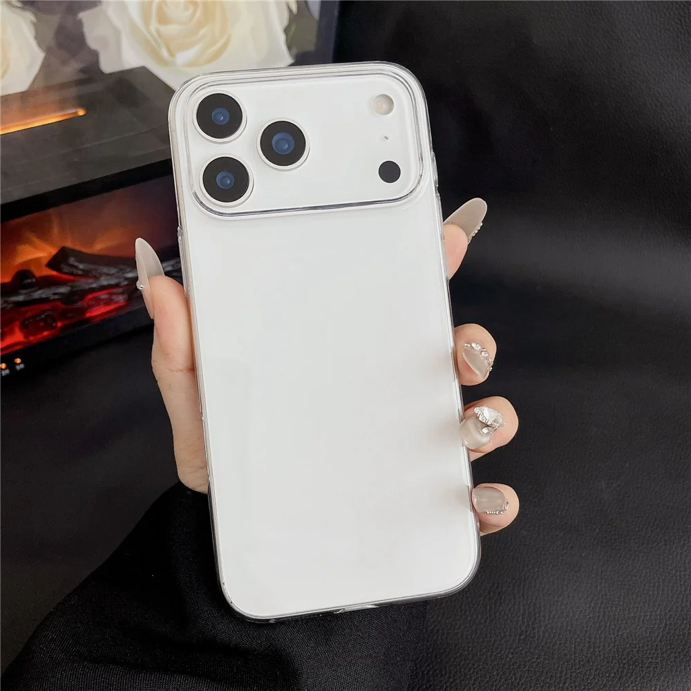For iPhone 17 Pro Max Crystal Clear Case Shockproof Hard PC Phone Back Cover - Transparent - Image 2
