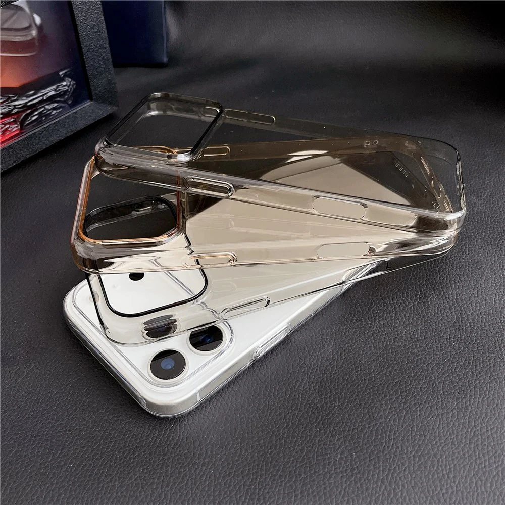 For iPhone 17 Pro Max Crystal Clear Case Shockproof Hard PC Phone Back Cover - Transparent Grey - Image 5