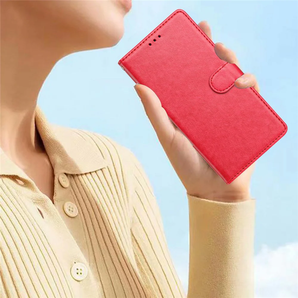 For iPhone 17 Pro Max Leather Case Wallet Stand Phone Cover with Handy Strap - Rose - Image 6