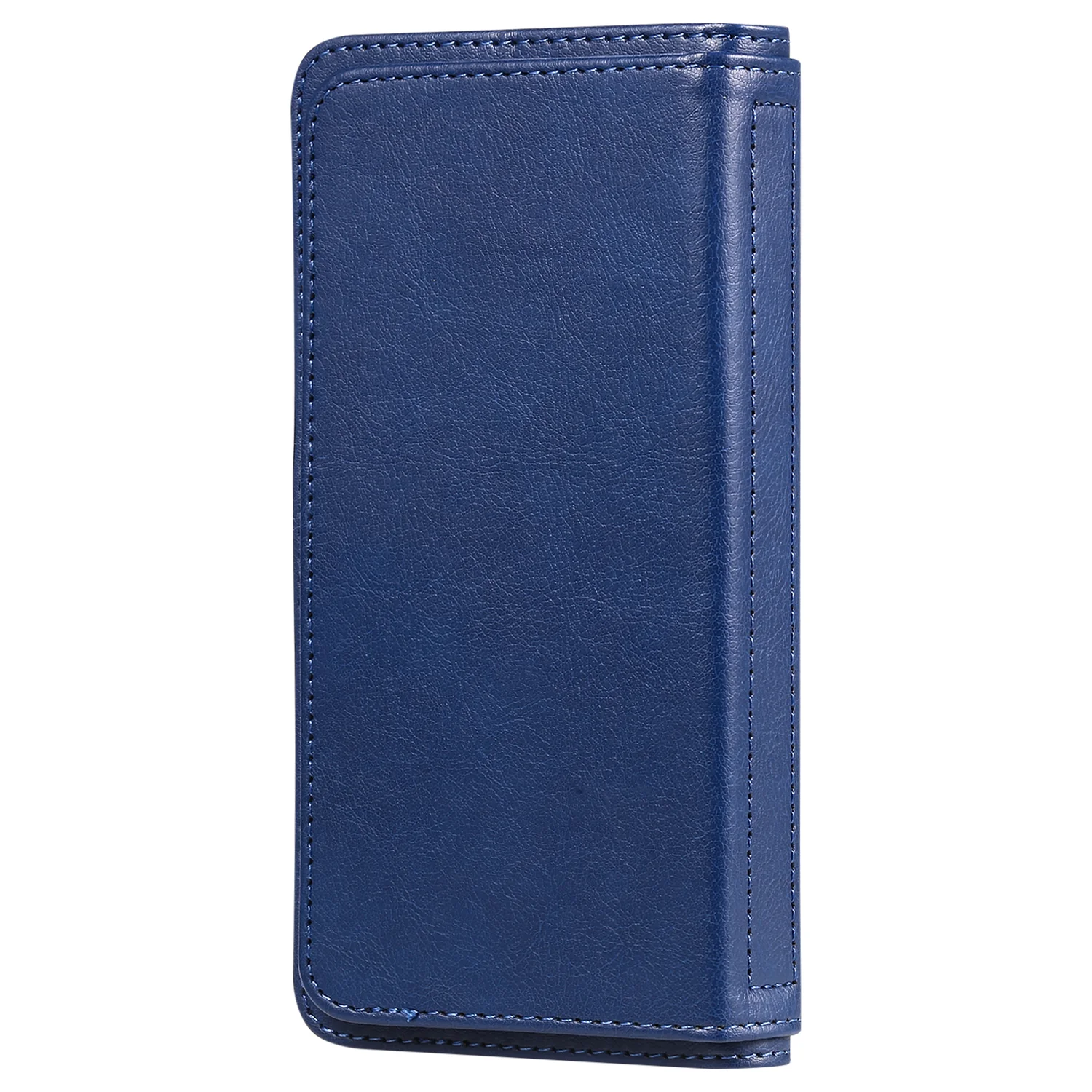 For iPhone 17 Pro Max Leather Case with 10 Card Holder Phone Cover Stand - Blue - Image 6