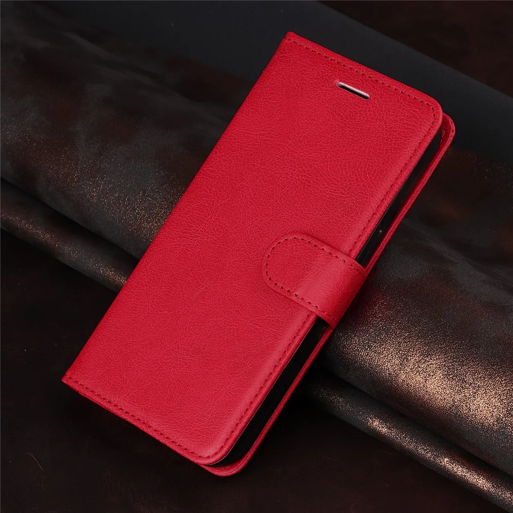 For iPhone 17 Pro Max Leather Wallet Case with Strap Solid Color Phone Stand Cover - Red - Image 8