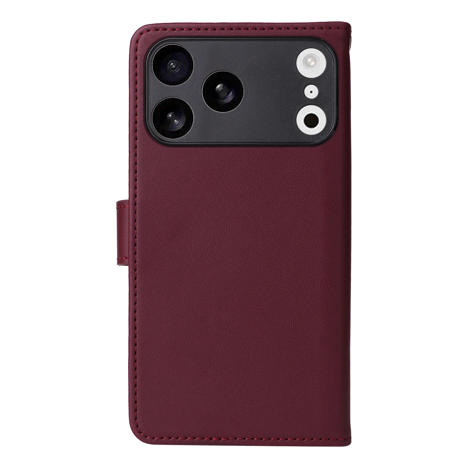 For iPhone 17 Pro Max Magnetic Case BETOPNICE Detachable PU Leather Phone Cover with Strap - Red - Image 3