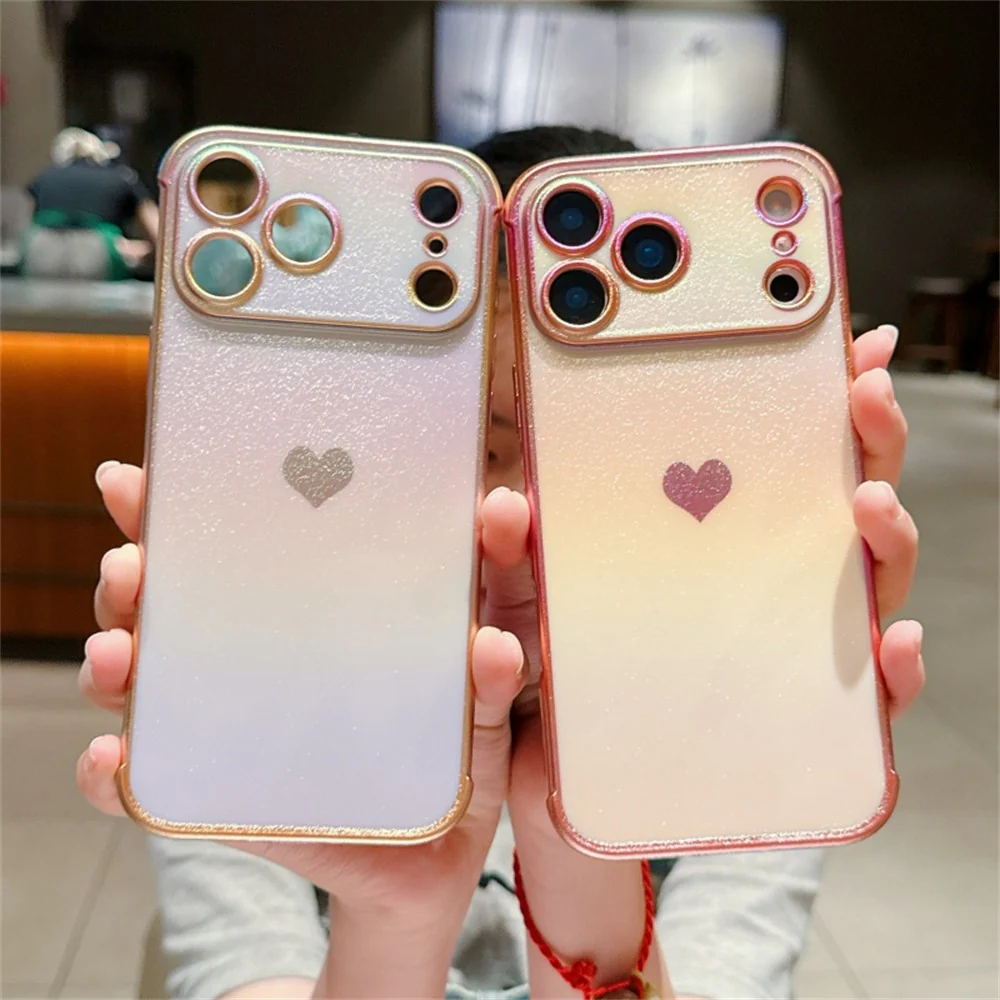 For iPhone 17 Pro Max Magnetic Case TPU Dazzling Color Electroplated Phone Back Cover - Pink - Image 4