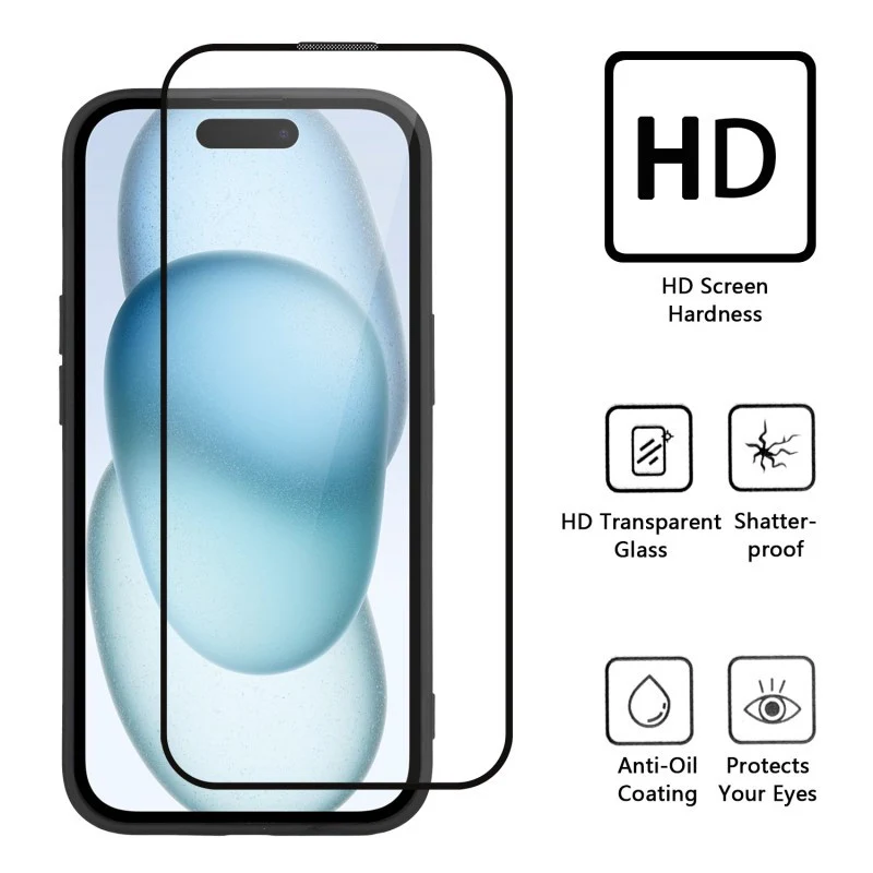 For iPhone 17 Pro Max Magnetic Case WANLONFENG Full Protection Electroplated TPU Cover with Tempered Glass - Silver - Image 6
