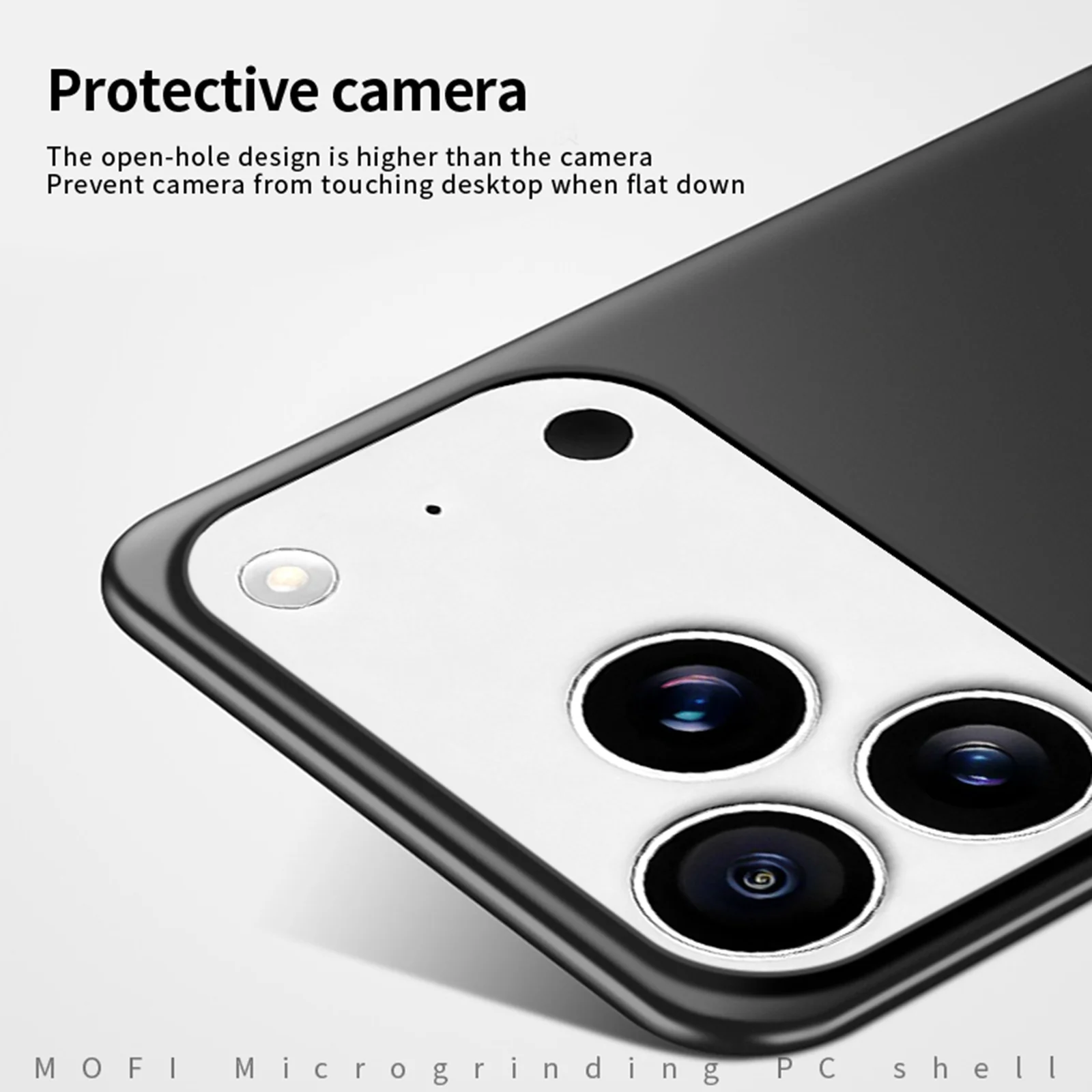 For iPhone 17 Pro Max Phone Case MOFI Shield Matte Series Ultra Slim PC Protective Cover - Rose Gold - Image 3