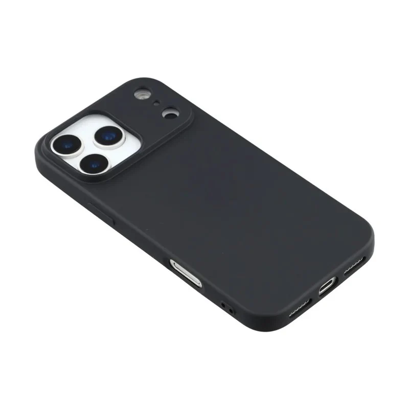 For iPhone 17 Pro Max Phone Case WANLONFENG RB2 Series TPU Back Cover with Tempered Glass - Black - Image 5