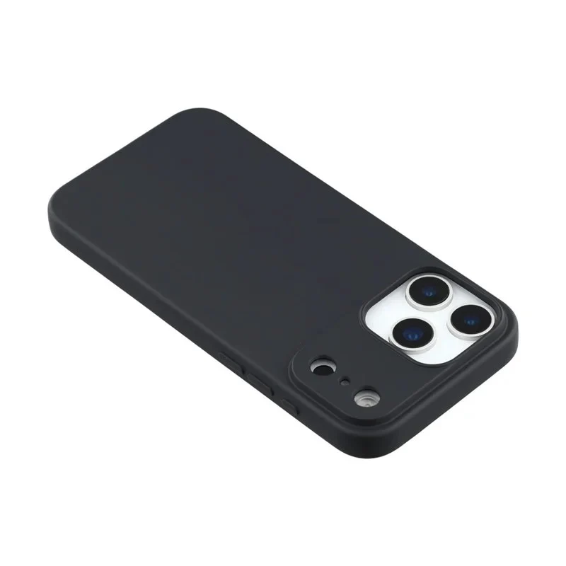 For iPhone 17 Pro Max Phone Case WANLONFENG RB2 Series TPU Back Cover with Tempered Glass - Black - Image 6