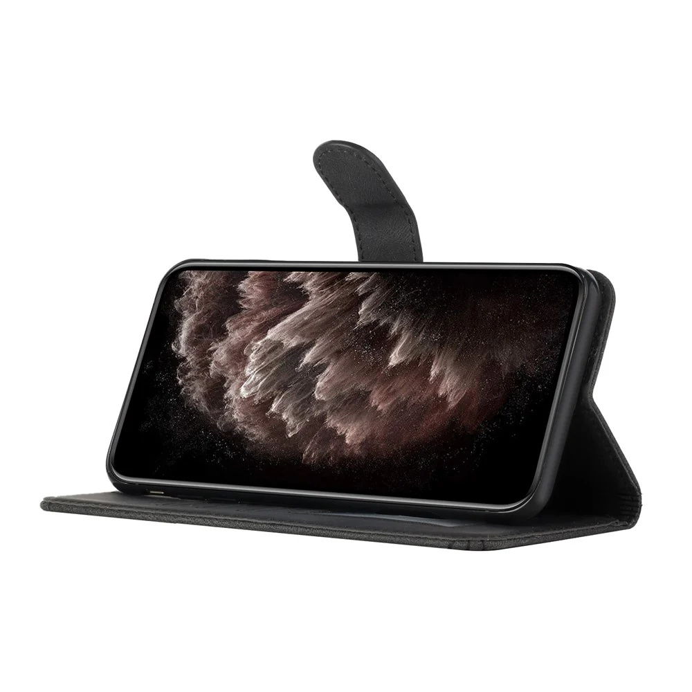 For iPhone 17 Pro Max Phone Case with Strap Imprint PU Leather Wallet Stand Cover - Back - Image 4