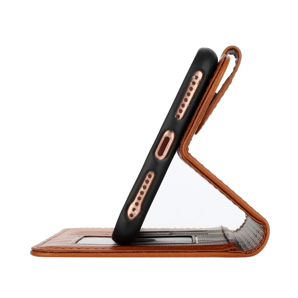 For iPhone 17 Pro Max Phone Cases Mandala Flower Leather Wallet Mobile Cover with Strap - Coffee - Image 5