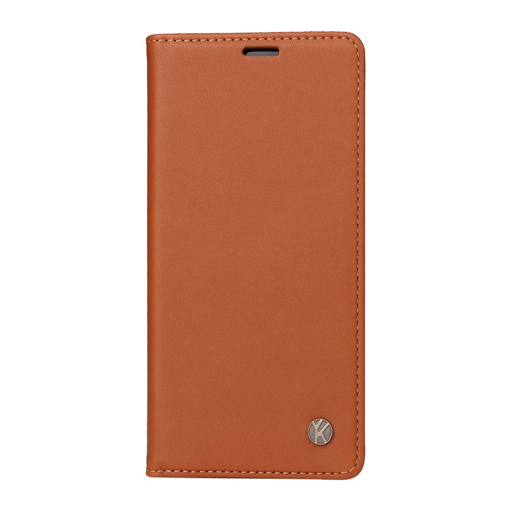 For iPhone 17 Pro Max Phone Cases YIKATU Magnetic Closure PU Leather Mobile Cover - Brown - Image 6