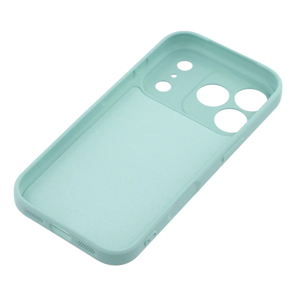 For iPhone 17 Pro Max Silicone Case with Strap Ring Kickstand Phone Cover - Sky Blue - Image 7
