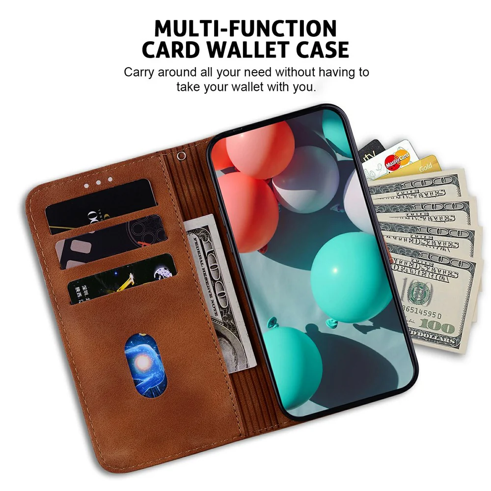 For iPhone 17 Pro Max Stand Case 7-Shaped Pattern Imprint Leather Phone Cover with Strap - Brown - Image 3