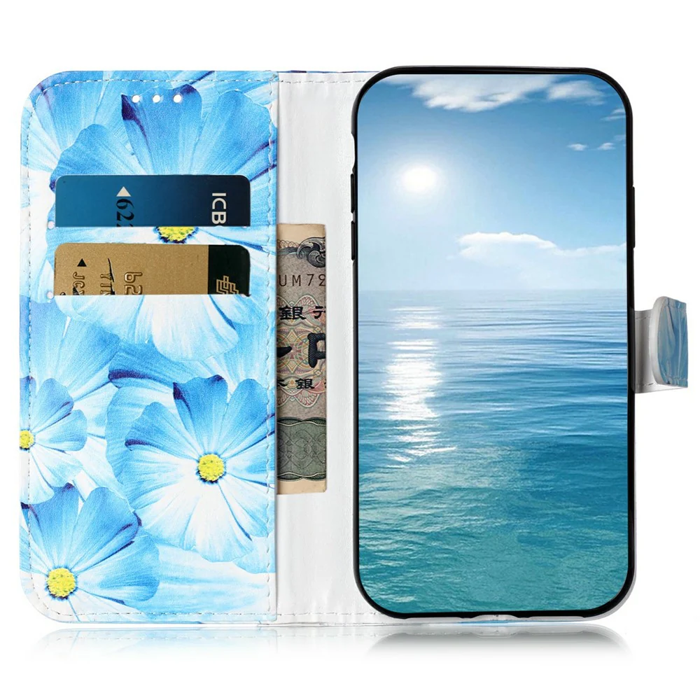 For iPhone 17 Pro Max Stand Case Marble Painted Folio Flip Leather Wallet Phone Cover - Orchid - Image 2
