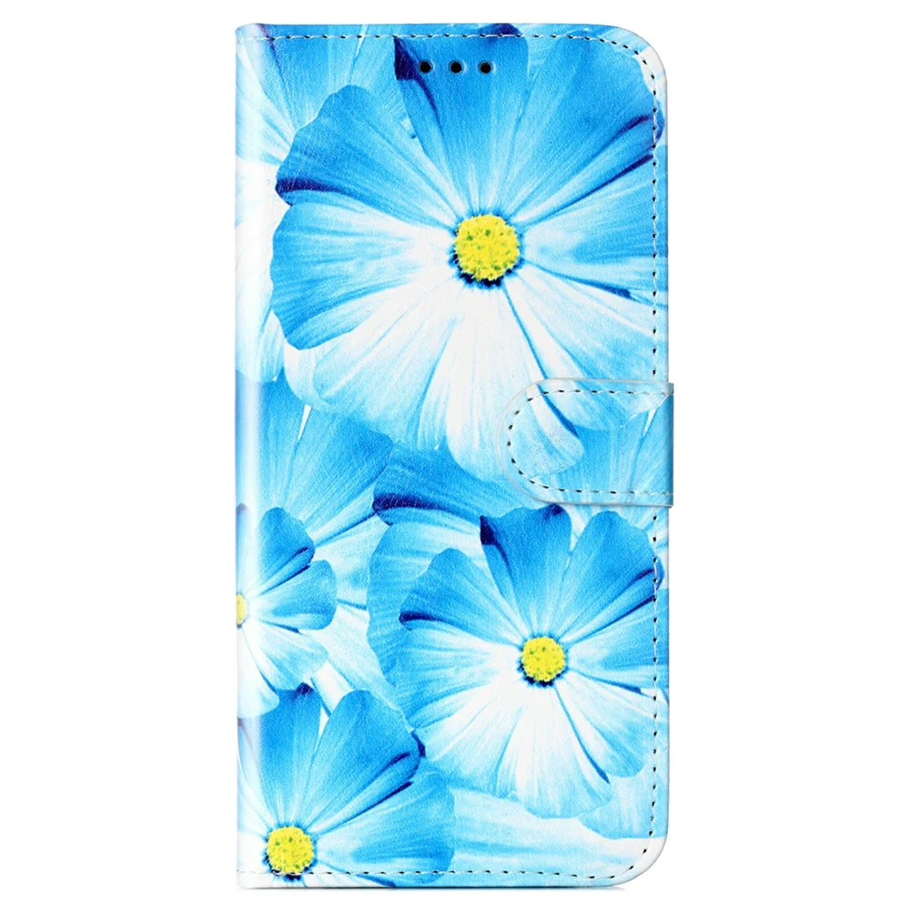 For iPhone 17 Pro Max Stand Case Marble Painted Folio Flip Leather Wallet Phone Cover - Orchid - Image 5