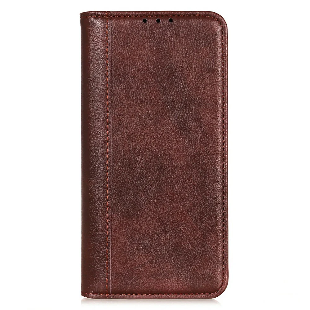 For iPhone 17 Pro Max Stand Case Split Leather Litchi Texture Wallet Phone Cover - Brown - Image 6