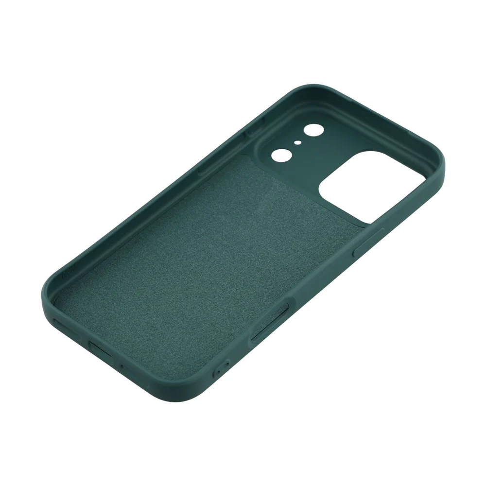 For iPhone 17 Pro Max TPU Case Soft Fiber Lining Anti-Scratch Phone Cover - Army Green - Image 6