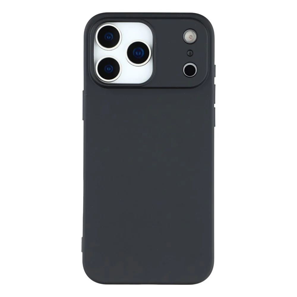 For iPhone 17 Pro Max TPU Case Soft Fiber Lining Anti-Scratch Phone Cover - Black - Image 3