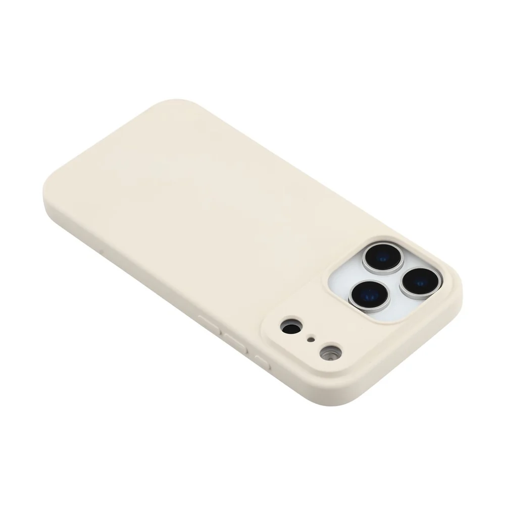 For iPhone 17 Pro Max TPU Case Soft Fiber Lining Anti-Scratch Phone Cover - White - Image 5