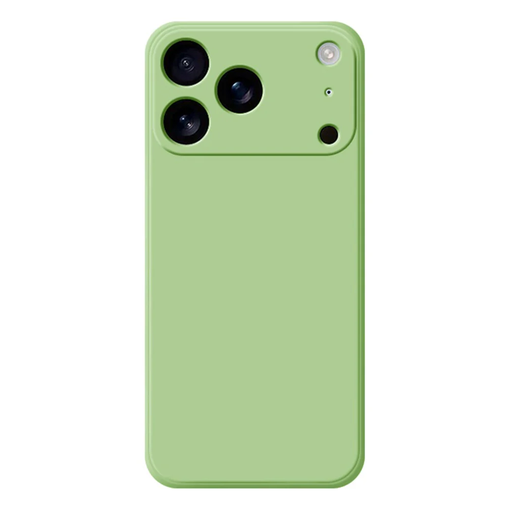 For iPhone 17 Pro Max TPU Case Straight Edge Protection Phone Cover - Matcha Green
