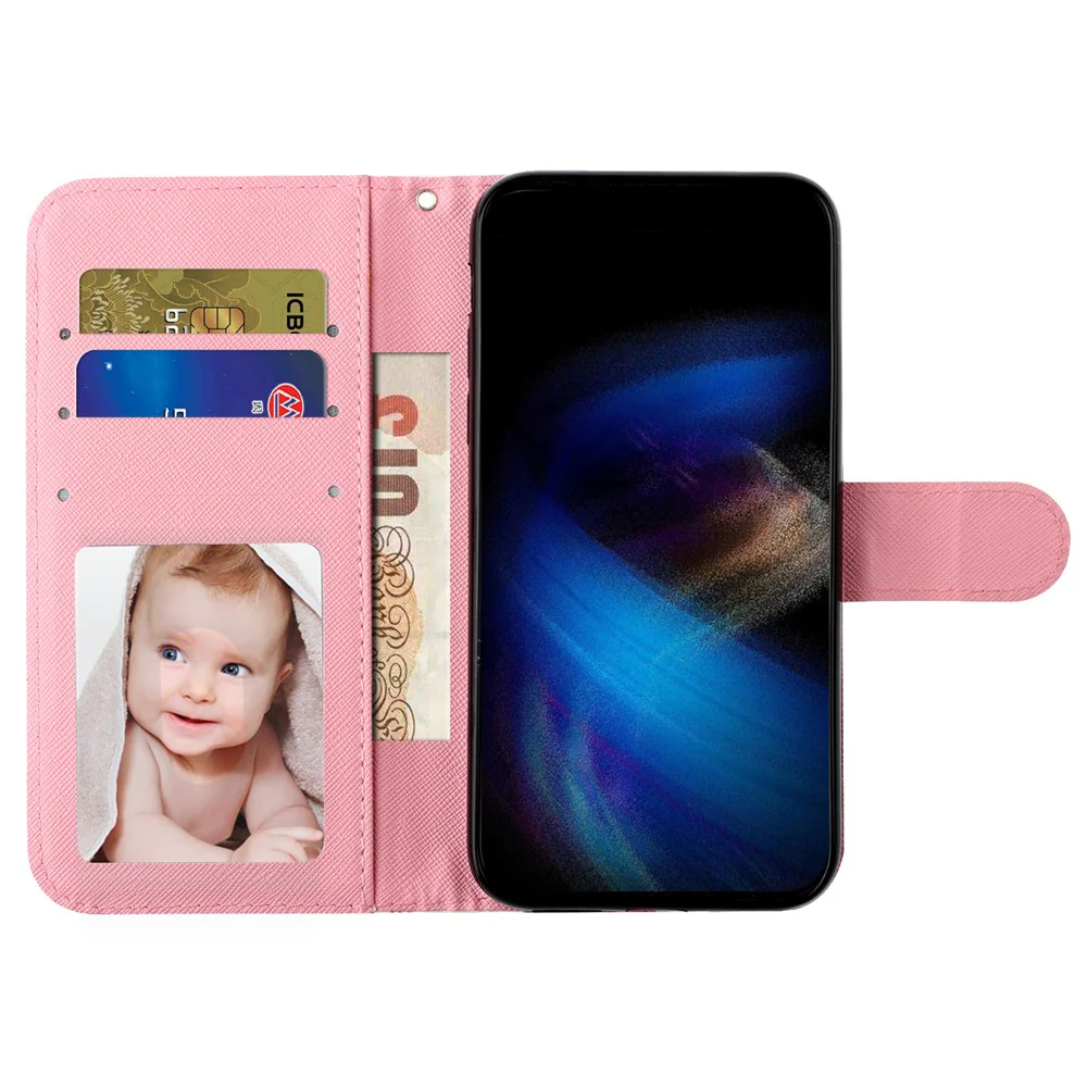 For iPhone 17 Pro Max Wallet Case 3D Pattern Printed Leather Phone Cover with Strap - Bears - Image 2