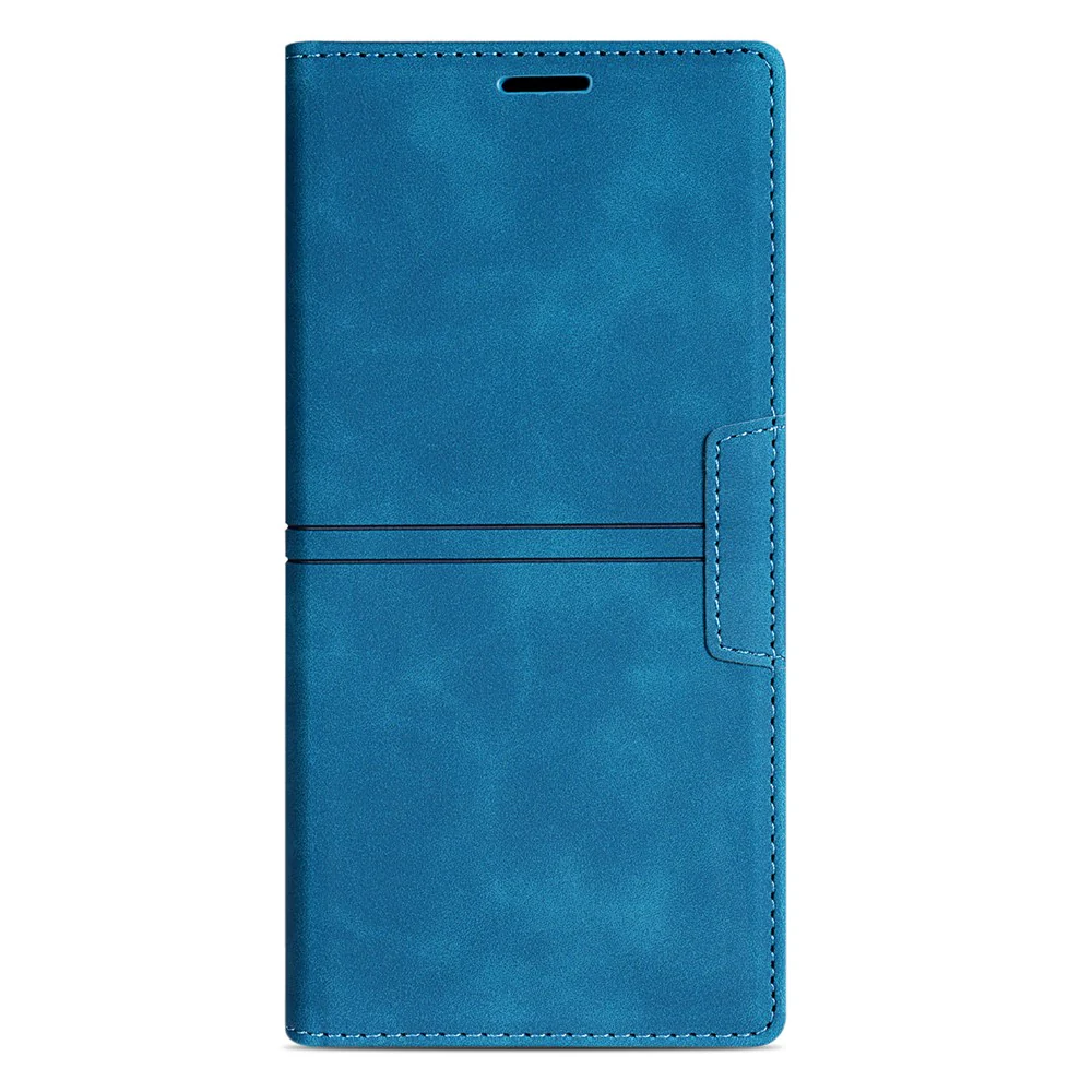 For iPhone 17 Pro Max Wallet Case Magnetic Closing Leather Phone Cover - Blue - Image 8