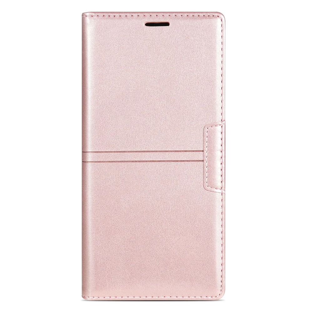 For iPhone 17 Pro Max Wallet Case Magnetic Closing Leather Phone Cover - Rose Gold - Image 8