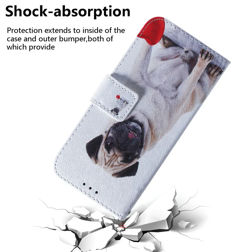 For iPhone 17 Pro Max Wallet Case Pattern Print Leather Phone Cover - Dog - Image 5